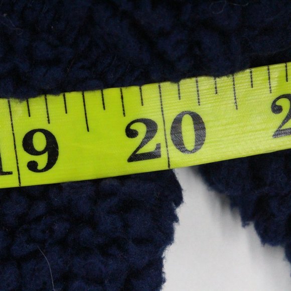 St. John Bay Sherpa Sweater Women's Petite Navy Blue Pullover Mock Neck Sz PS - Picture 7 of 8